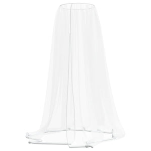 Moskitonetz für Sonnenschirm, Weiß, Ø330x250 cm