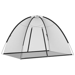 Moskitonetz Mongolisch Schwarz 200x150x140 cm