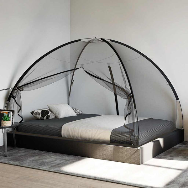 Moskitonetz Mongolisch Schwarz 200x150x140 cm