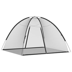 Moskitonetz Zelt Mongolisch Schwarz 200x180x135cm