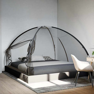 Moskitonetz Zelt Mongolisch Schwarz 200x200x135cm