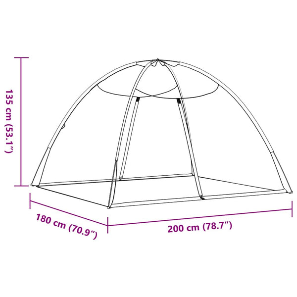 Moskitonetz Zelt Mongolisch 200x180x135cm