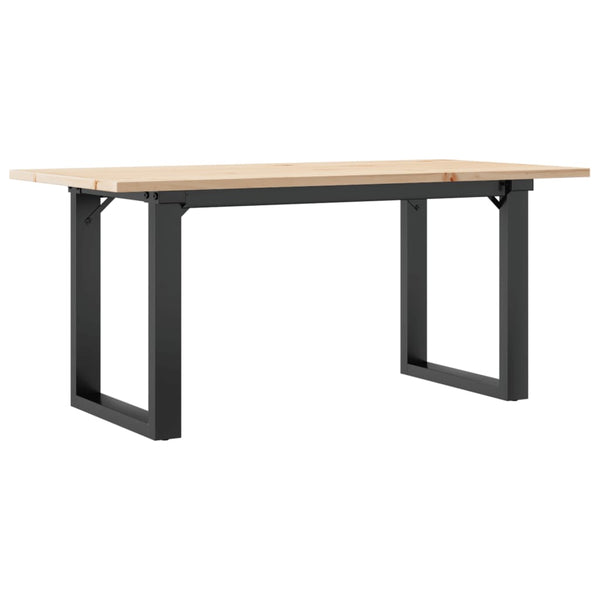 Couchtisch Kiefer Massivholz und Stahl