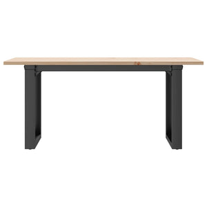 Couchtisch Kiefer Massivholz und Stahl