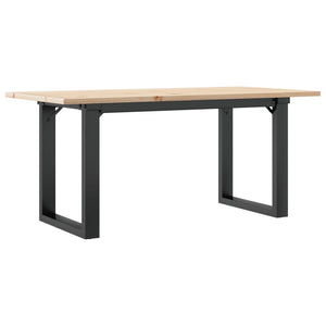 Couchtisch Kiefer Massivholz und Stahl