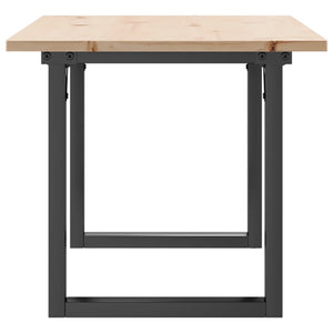Couchtisch Kiefer Massivholz & Stahl 100x50 cm