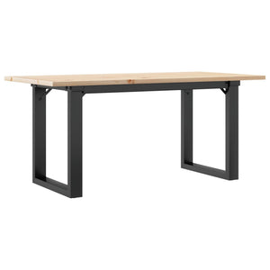 Couchtisch Kiefer Massivholz & Stahl 100x50 cm