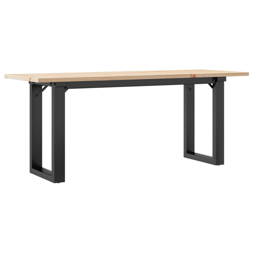 Couchtisch Kiefer Massivholz & Stahl 110x40 cm