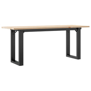 Couchtisch Kiefer Massivholz & Stahl 110x40 cm