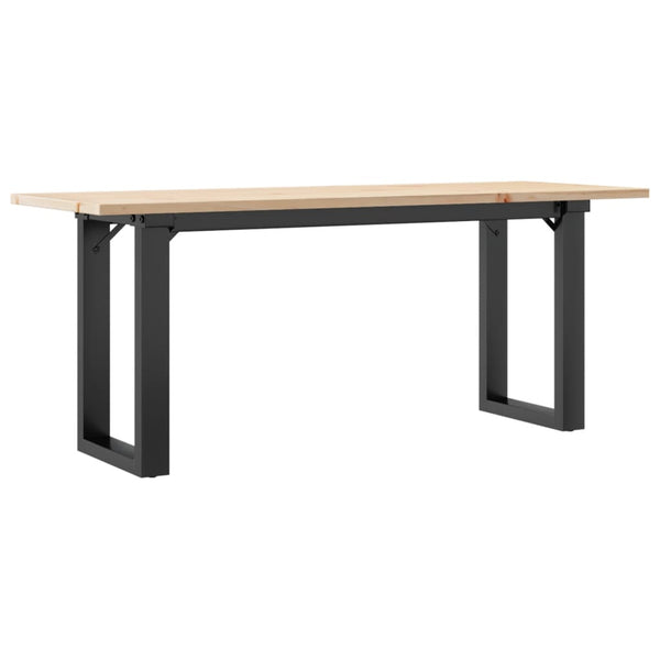Couchtisch Kiefer Massivholz & Stahl 110x40 cm