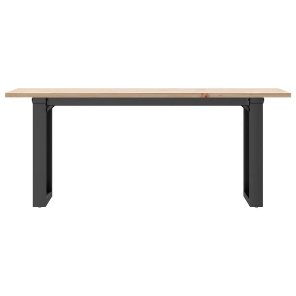 Couchtisch Kiefer Massivholz & Stahl 110x40 cm