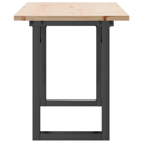 Couchtisch Kiefer Massivholz & Stahl 110x40 cm