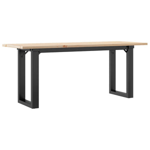 Couchtisch Kiefer Massivholz & Stahl 110x40 cm