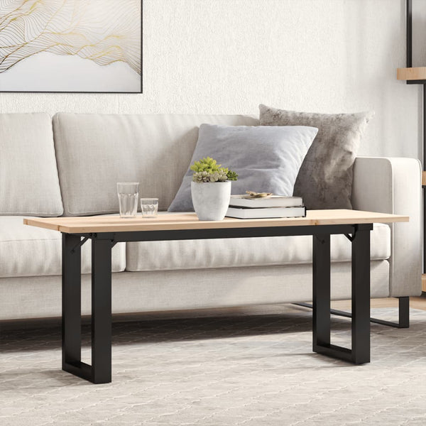 Couchtisch Kiefer Massivholz & Stahl 110x40 cm