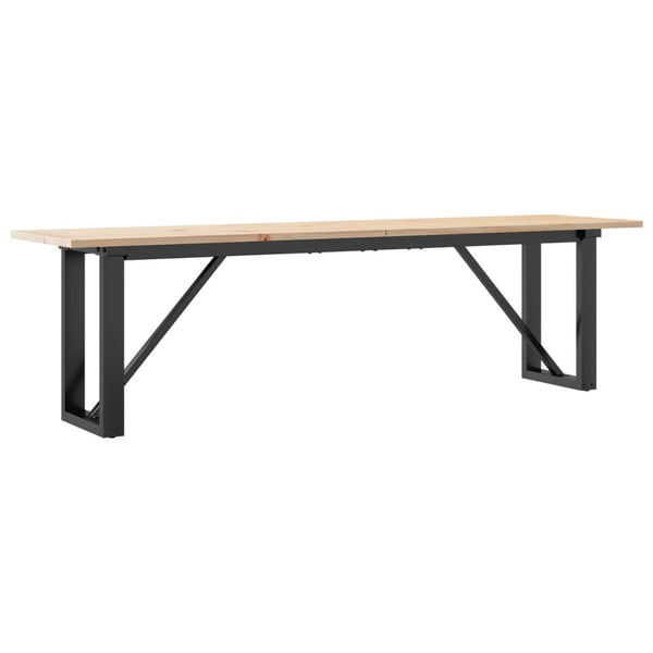 Couchtisch Kiefer Massivholz & Stahl 160 cm