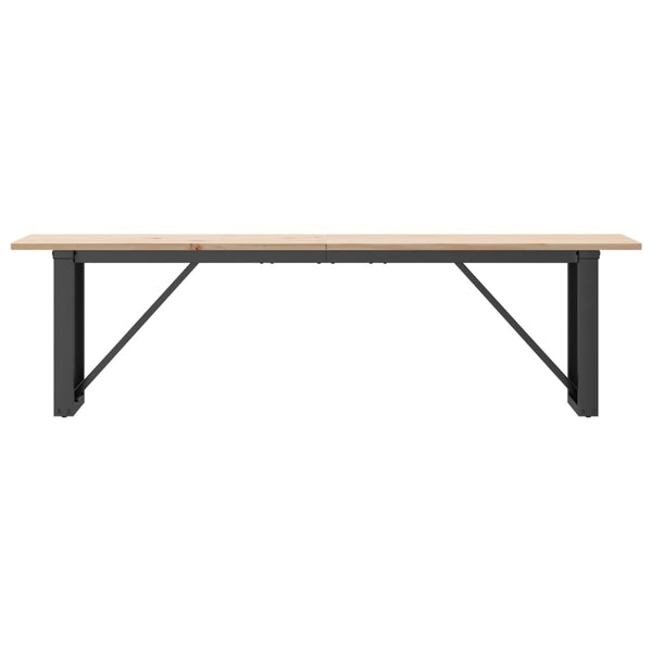 Couchtisch Kiefer Massivholz & Stahl 160 cm