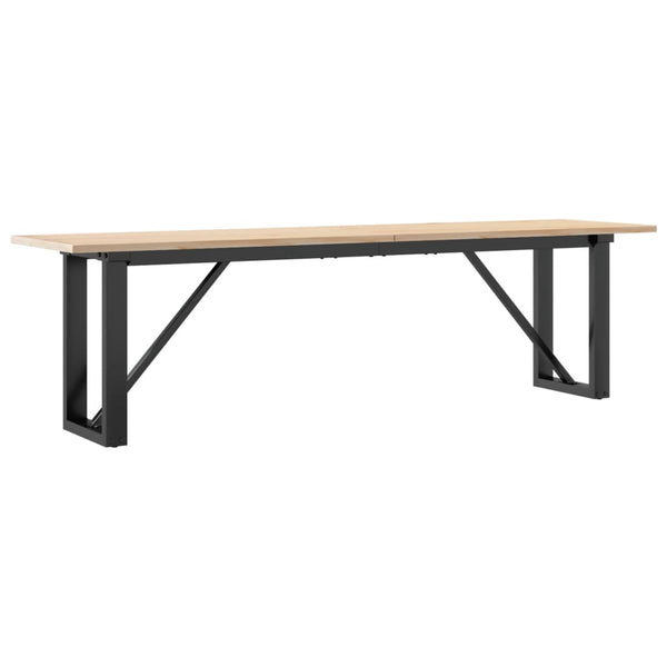 Couchtisch Kiefer Massivholz & Stahl 160 cm