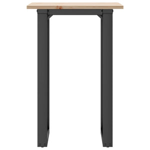 Esstisch Kiefer Massivholz & Stahl O-Gestell 75cm
