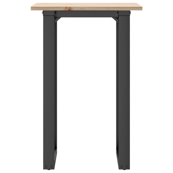 Esstisch Kiefer Massivholz & Stahl O-Gestell 75cm