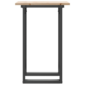 Esstisch Kiefer Massivholz & Stahl O-Gestell 75cm