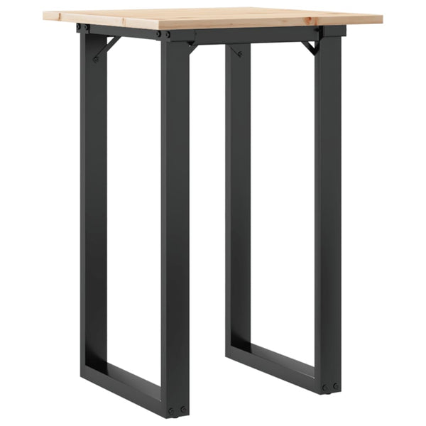 Esstisch Kiefer Massivholz & Stahl O-Gestell 75cm