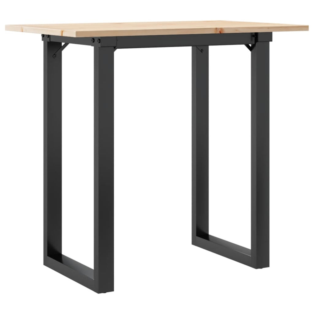 Esstisch Kiefer Massivholz & Stahl, 80x50 cm