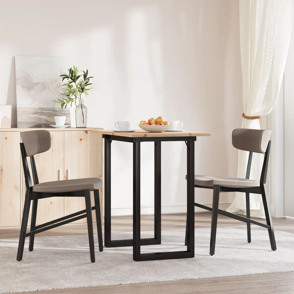 Esstisch Kiefer Massivholz & Stahl, 80x50 cm