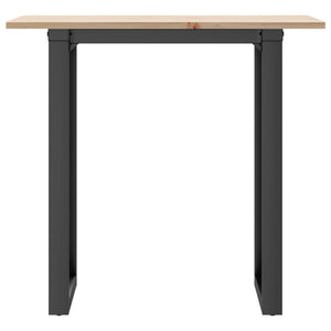 Esstisch Kiefer Massivholz & Stahl, 80x50 cm