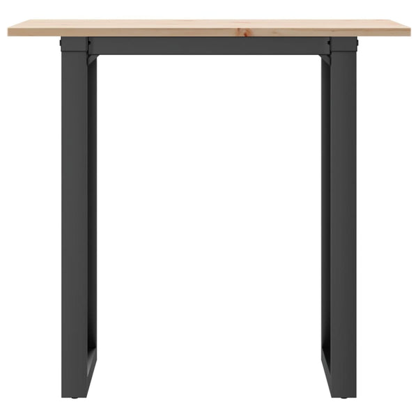 Esstisch Kiefer Massivholz & Stahl, 80x50 cm