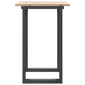 Esstisch Kiefer Massivholz & Stahl, 80x50 cm