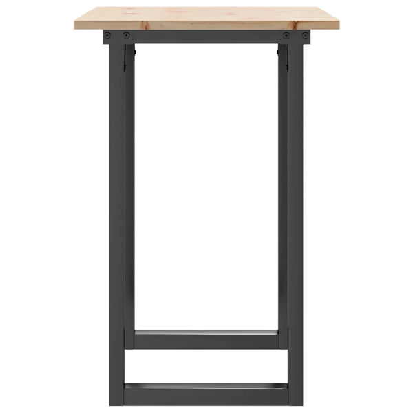 Esstisch Kiefer Massivholz & Stahl, 80x50 cm