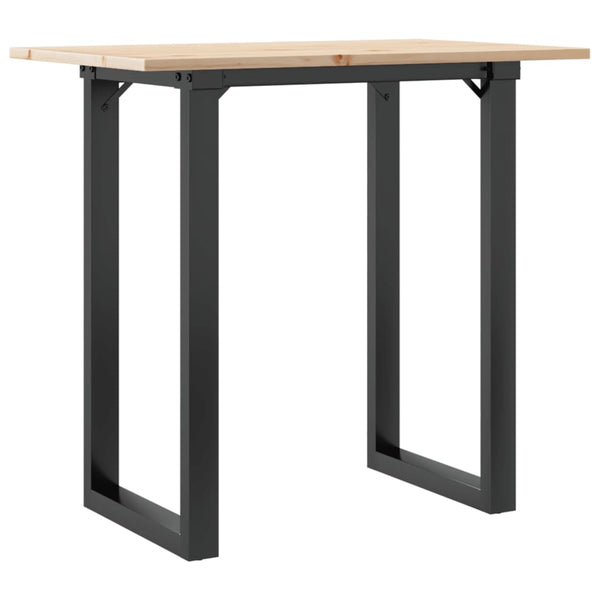 Esstisch Kiefer Massivholz & Stahl, 80x50 cm
