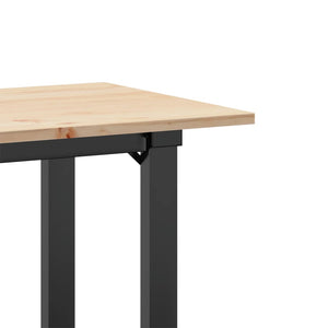 Esstisch Kiefer Massivholz & Stahl, 80x50 cm