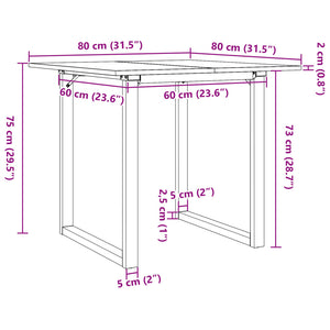 Esstisch Kiefer Massivholz 80x80 cm