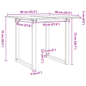 Esstisch Kiefer Massivholz 90x90 cm