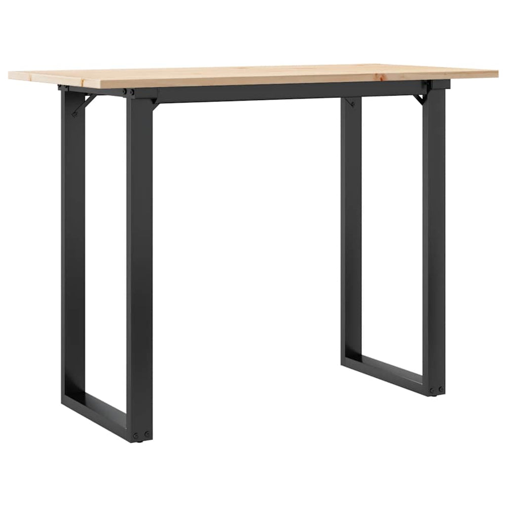 Esstisch Kiefer Massivholz & Stahl, 100x50 cm