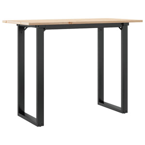 Esstisch Kiefer Massivholz & Stahl, 100x50 cm