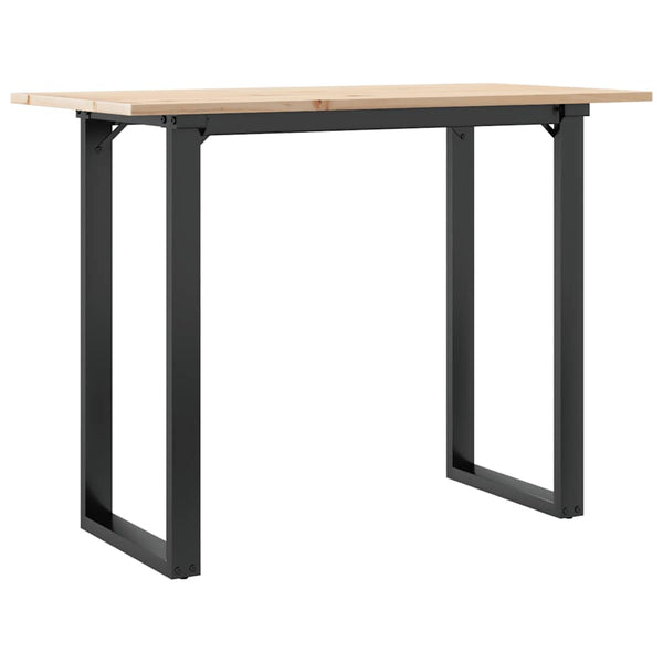 Esstisch Kiefer Massivholz & Stahl, 100x50 cm