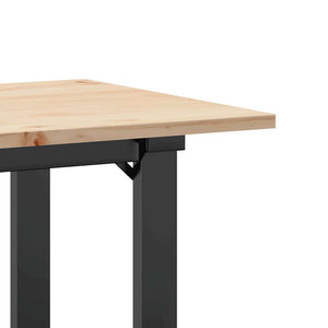 Esstisch Kiefer Massivholz & Stahl, 100x50 cm