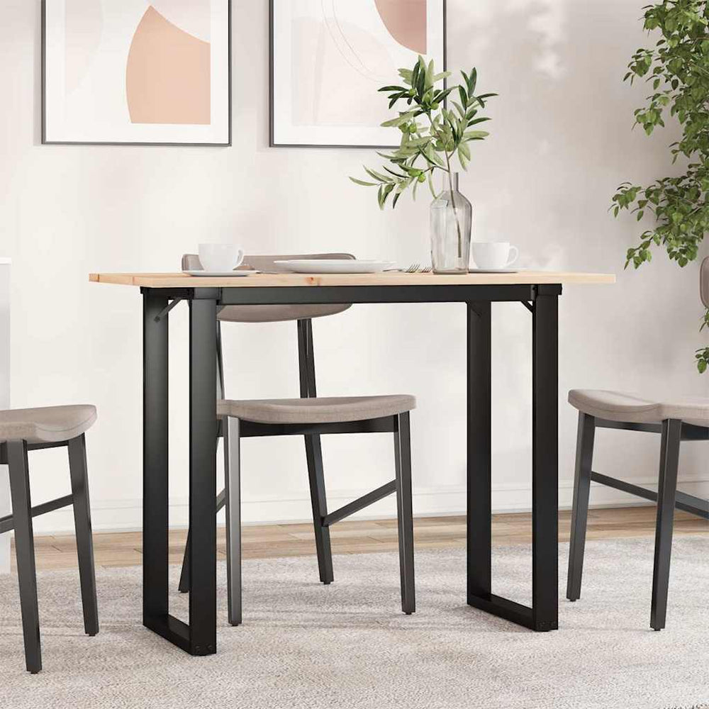 Esstisch Kiefer Massivholz & Stahl, 100x50 cm