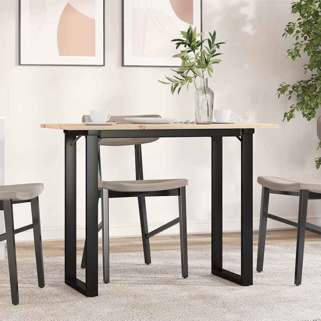 Esstisch Kiefer Massivholz & Stahl, 100x50 cm