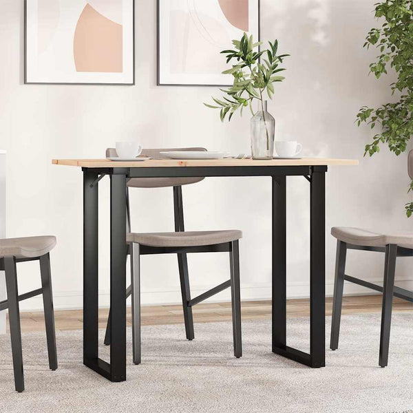 Esstisch Kiefer Massivholz & Stahl, 100x50 cm