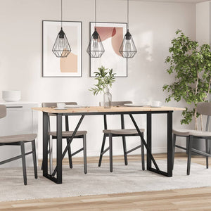 Esstisch Kiefer Massivholz & Stahl, 140 cm