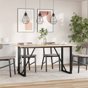 Esstisch Kiefer Massivholz & Stahl 160x80 cm