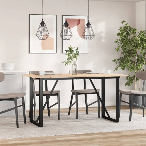 Esstisch Kiefer Massivholz & Stahl 160x80 cm
