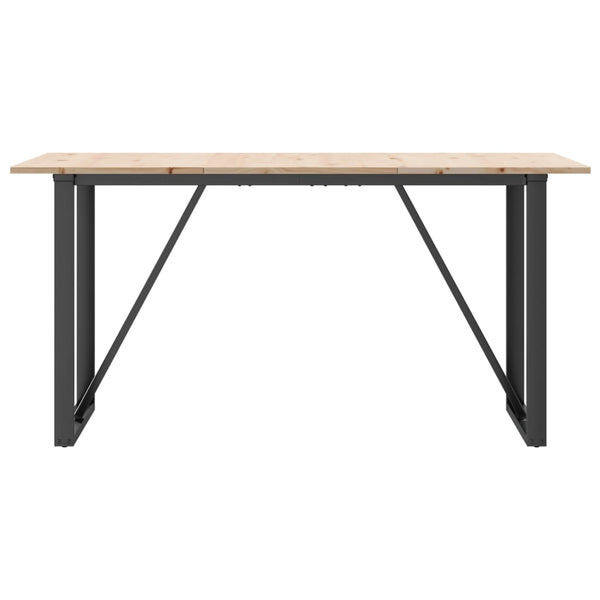 Esstisch Kiefer Massivholz & Stahl 160x80 cm