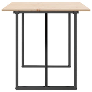 Esstisch Kiefer Massivholz & Stahl 160x80 cm