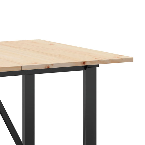 Esstisch Kiefer Massivholz & Stahl 160x80 cm