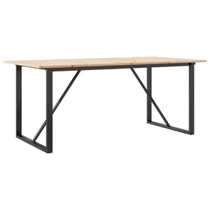 Esstisch Kiefer Massivholz & Stahl 180x90 cm