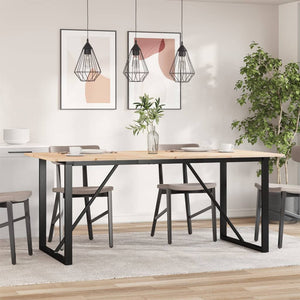 Esstisch Kiefer Massivholz & Stahl 180x90 cm